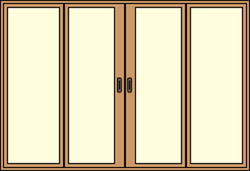 PVC porte coulissante